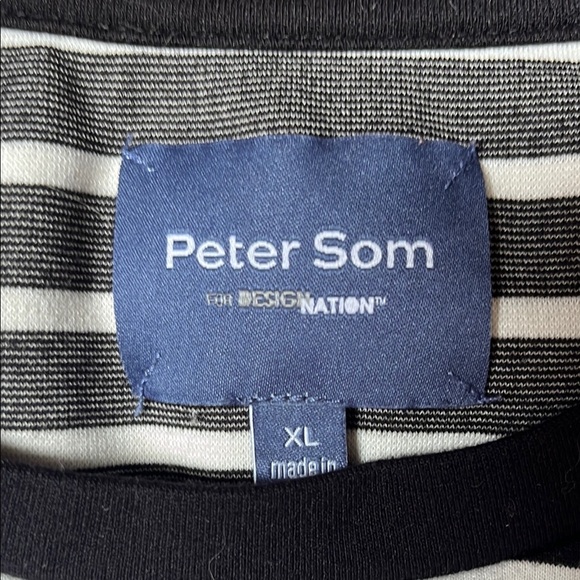 Peter Som Black and White Striped Top - Picture 2 of 7
